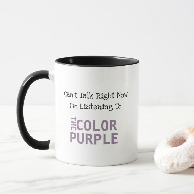 Color Purple Mug (With Donut)