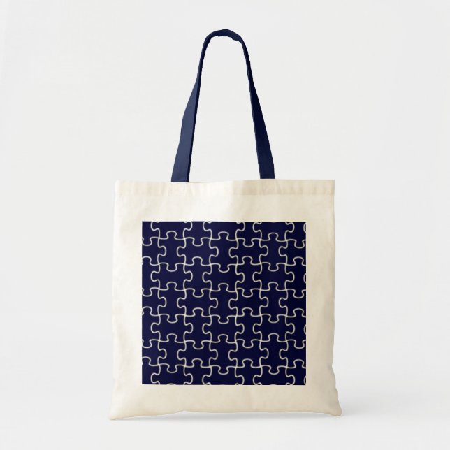 color puzzle pieces tote bag (Front)