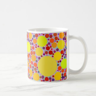 color random walk coffee mug