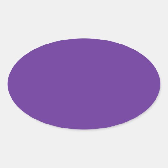 Color Rebecca Purple Oval Sticker 