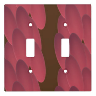 Color red modern look art like baubles bangles light switch cover