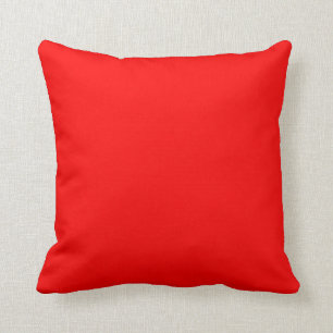 color red throw pillow