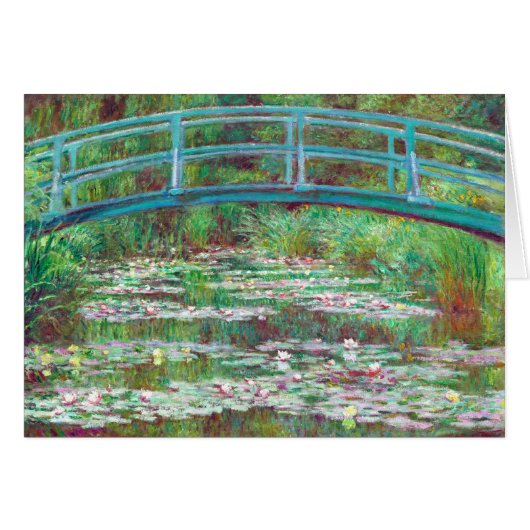 Color Restored Japanese Footbridge by Claude Monet (Front Horizontal)