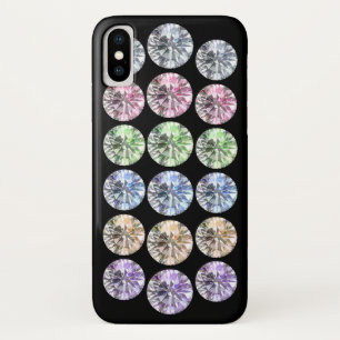 Color rhinestone iPhone x case