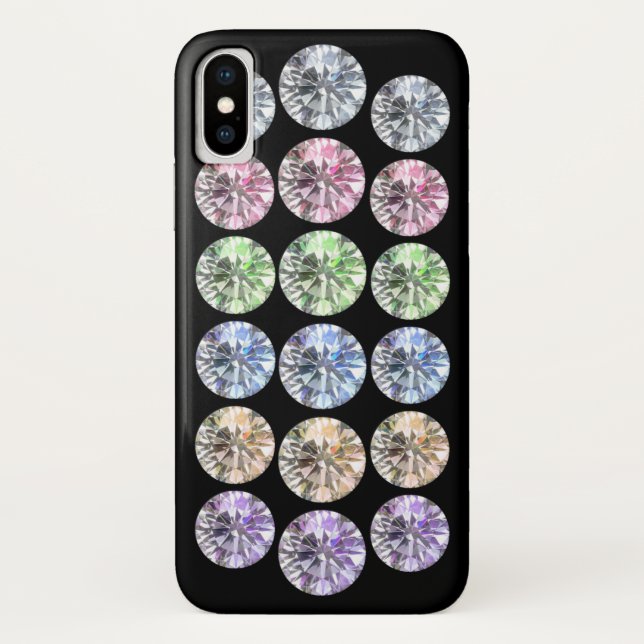 Color rhinestone Case-Mate iPhone case (Back)