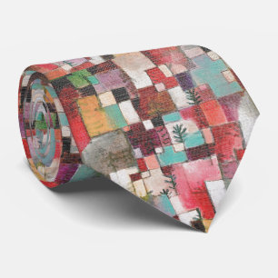 Color Rhythm – Abstract Art Grid Neck Tie