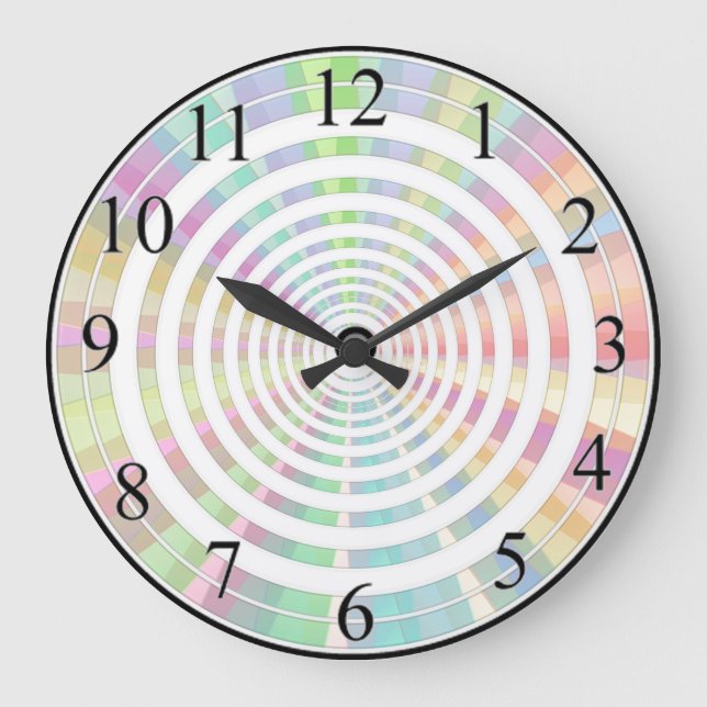 Color Rings Large Clock (Front)