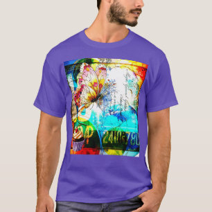 Color Riot Retro Butterfly Collage T-Shirt
