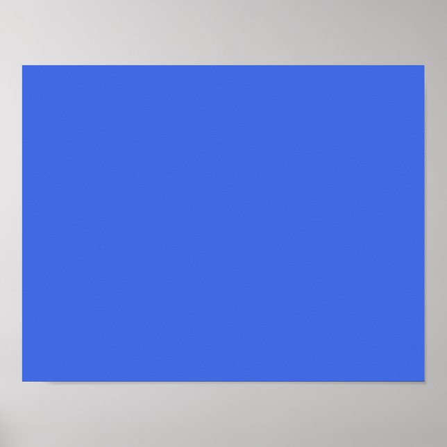 color royal blue poster (Front)