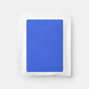 color royal blue tea bag drink mix