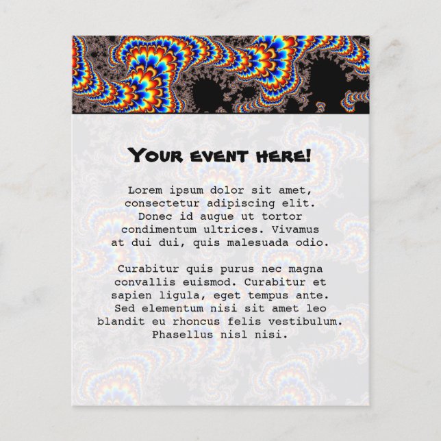 Color Run - Fractal Art Flyer (Front)