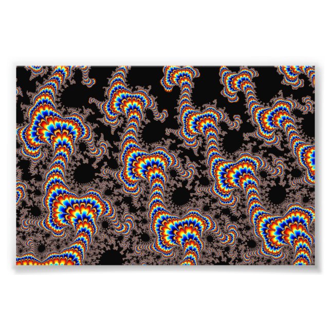 Color Run - Fractal Art Photo Print (Front)