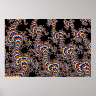 Color Run - Fractal Art Poster