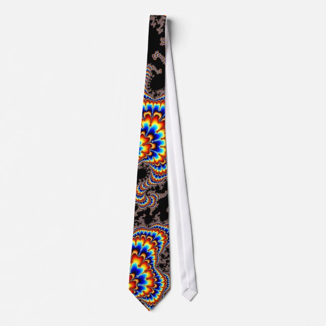 Color Run - Fractal Art Tie (Front)
