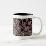Color Run - Fractal Art Two-Tone Coffee Mug