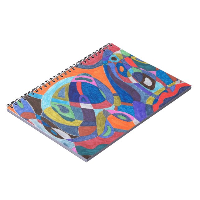 "Color Rush" Abstract Notebook (Left Side)
