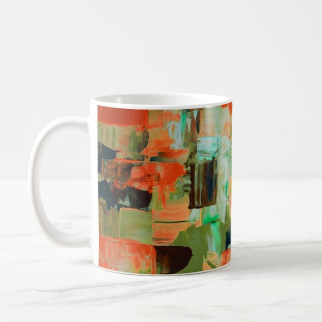 Color Rush Abstract Oil Paint V Mug (Left)