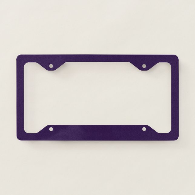 color Russian violet License Plate Frame (Front)