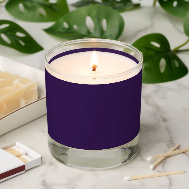 color Russian violet Scented Candle (Lit)