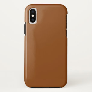 color saddle brown iPhone x case