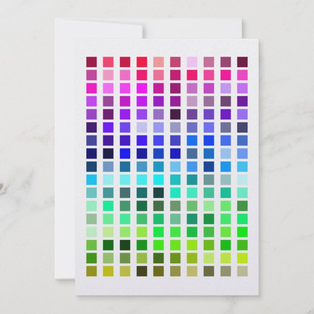 Color Sample Invite10 Invitation (Front)