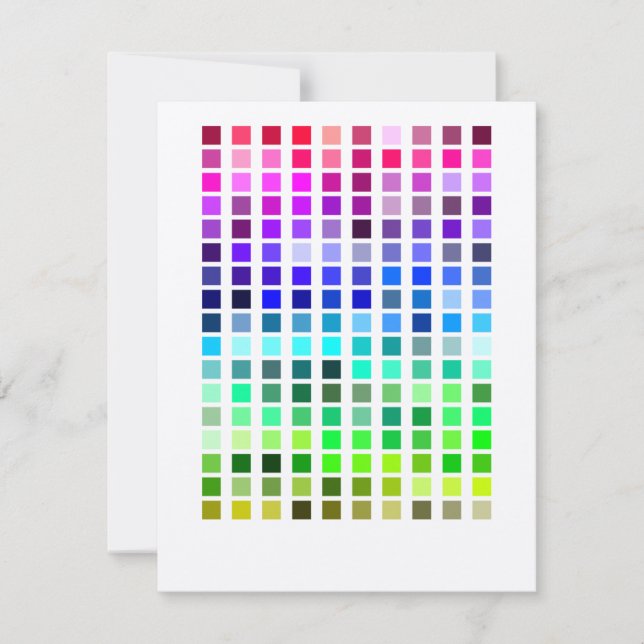 Color Sample Invite2 Invitation (Front)