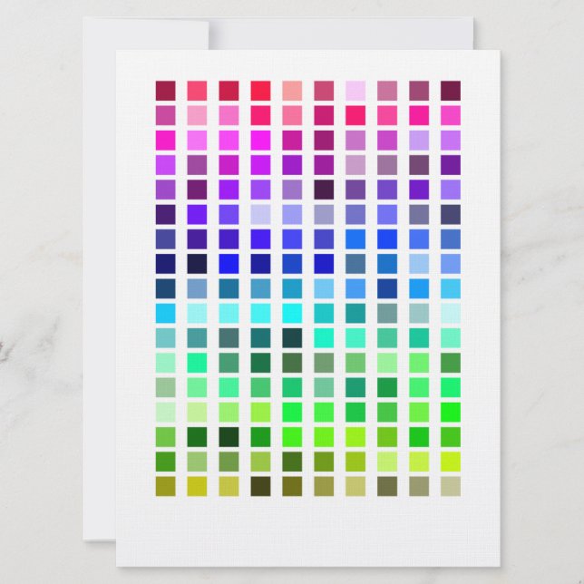 Color Sample Invite5 Invitation (Front)