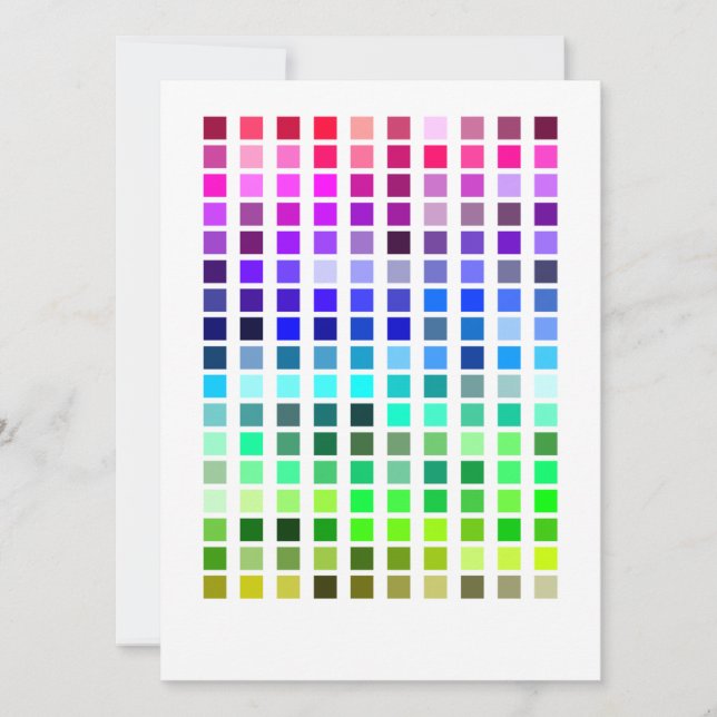 Color Sample Invite6 Invitation (Front)