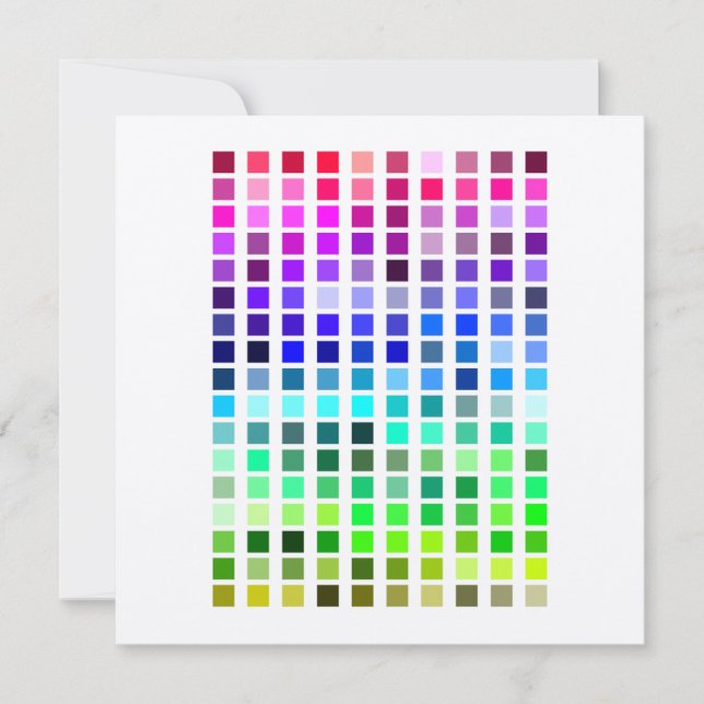 Color Sample Invite8 Invitation (Front)