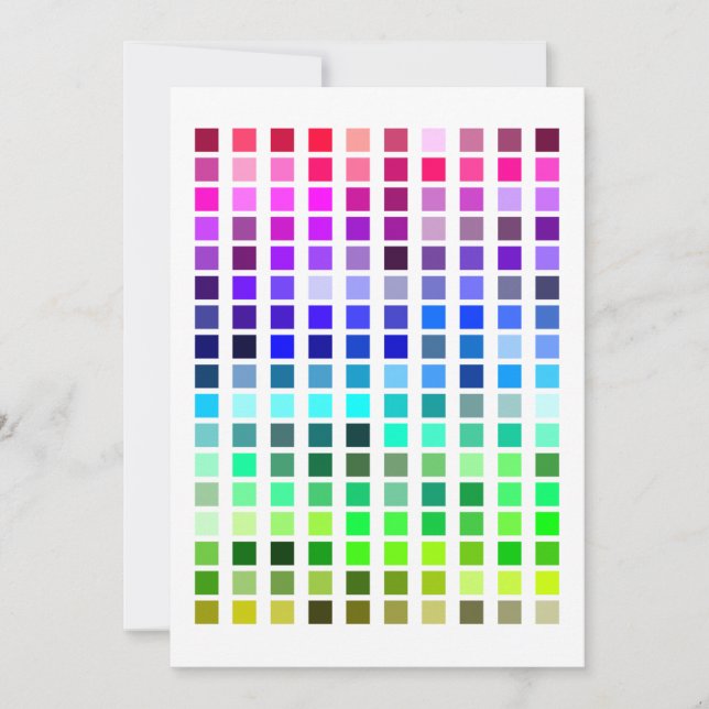 Color Sample Invite9 Invitation (Front)