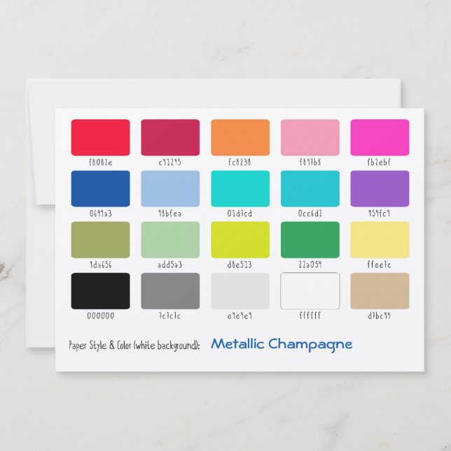 Color Sample Metallic Champagne (Front)