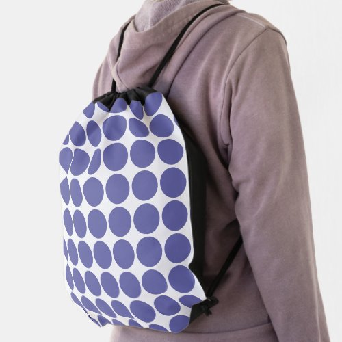 Color Scandi Dots Trendy Pattern Drawstring Bag