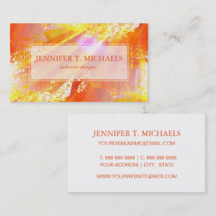 color seamless art background yellow, orange business card