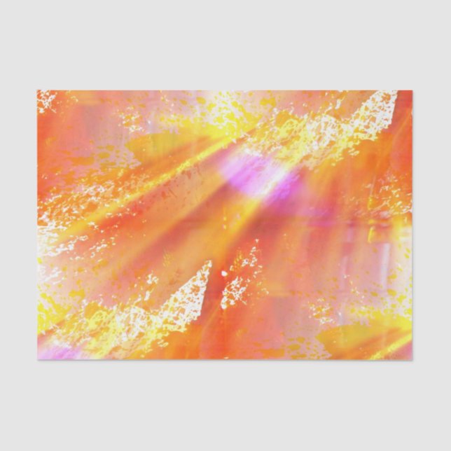 color seamless art background yellow, orange tissue paper (Front)