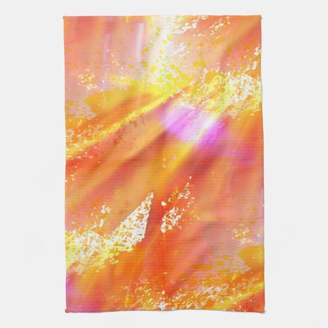 color seamless art background yellow, orange towel (Vertical)