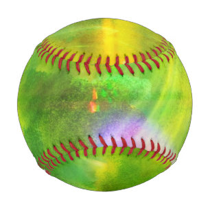 color seamless background green, yellow baseball