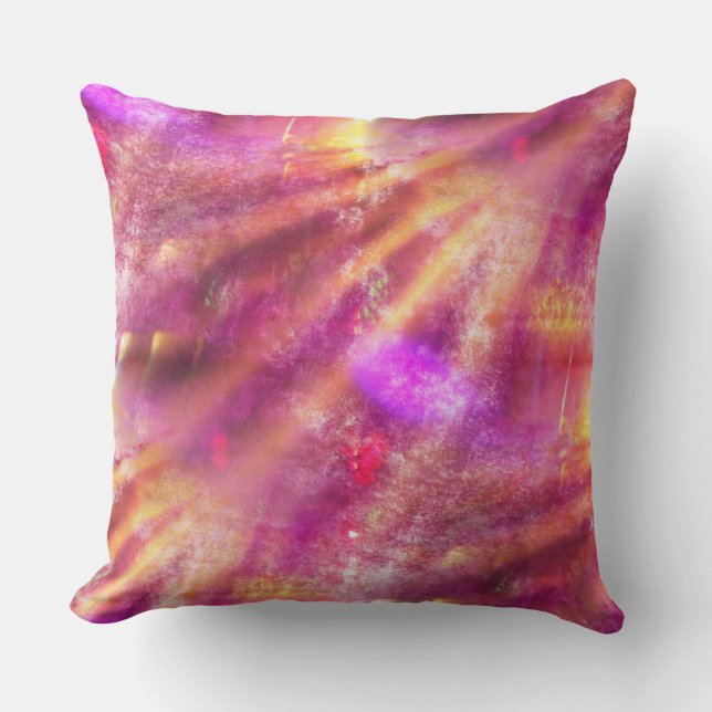 color seamless background purple, pink throw pillow (Front)