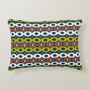 Color seamless pattern with oval shapes in African Accent Pillow
