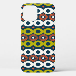 Color seamless pattern with oval shapes in African iPhone 12 Case