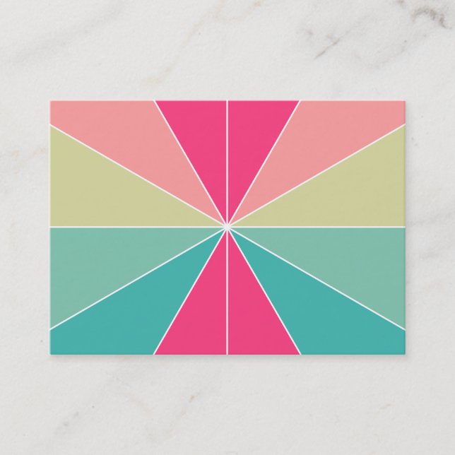 Color Segments 01 Business Card (Front)