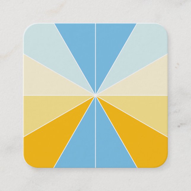 Color Segments 04 Square Business Card (Front)