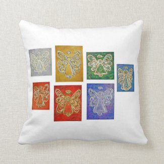 Color Series Angels Art Decorative Throw Pillow