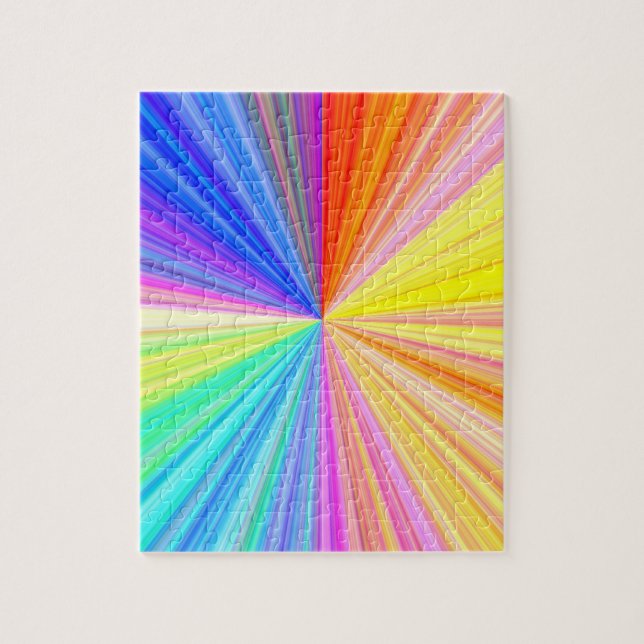 Color Shade Wheel - Rainbow Extreme Jigsaw Puzzle (Vertical)