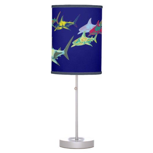 Color Sharks BLUE Table Lamp (Front)