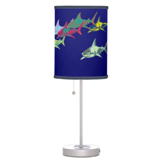Color Sharks BLUE Table Lamp (Right)