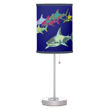 Color Sharks BLUE Table Lamp