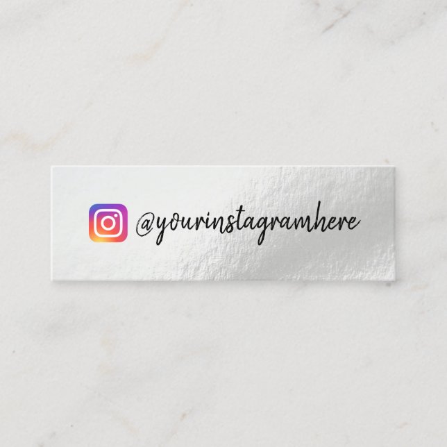 Color Shift Holographic Mini Business Card (Front)