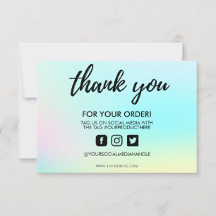 Color Shift Thank you Media Insert