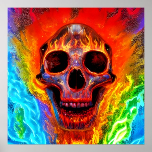 Color Skull Poster (Front)