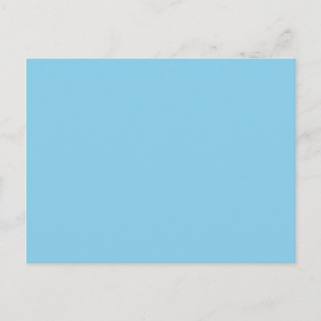 color sky blue postcard (Front)